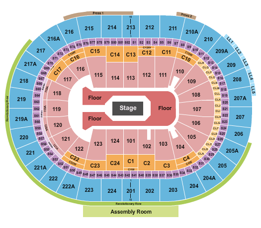 Wells Fargo Center Linkin Park Seating Chart